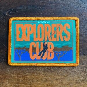 Vintage 1980s Explorers Club Pitfall! Atari Activision Video Game Patch  Unused.